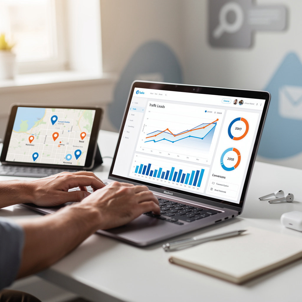 Zynthix Solution digital marketing analytics dashboard showing PPC and campaign performance metrics